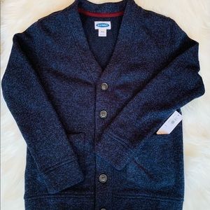NWT Old Navy Boys V-Neck Button Down Cardi with Pockets